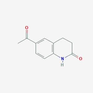 molecular formula C11H11NO2 B1282330 6-乙酰基-3,4-二氢喹啉-2(1H)-酮 CAS No. 62245-12-9
