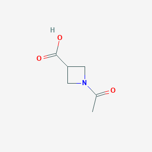 molecular formula C6H9NO3 B1282335 1-Acetyl-3-azetidinecarboxylic Acid CAS No. 97628-91-6
