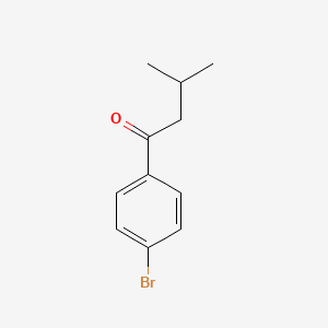 B1282350 1-(4-Bromophenyl)-3-methylbutan-1-one CAS No. 131895-07-3