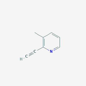 molecular formula C8H7N B1282358 2-Ethynyl-3-methylpyridine CAS No. 30413-59-3
