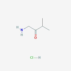 molecular formula C5H12ClNO B1282363 1-Amino-3-methylbutan-2-one hydrochloride CAS No. 21419-25-0