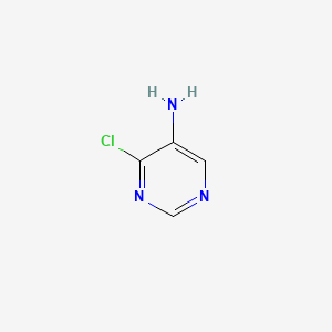 molecular formula C4H4ClN3 B1282369 5-氨基-4-氯嘧啶 CAS No. 54660-78-5
