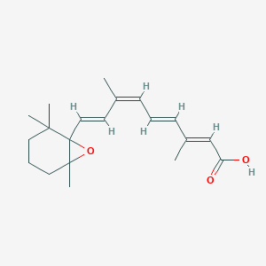 molecular formula C20H28O3 B128237 9-cis-5,6-Epoxy-5,6-dihydro-retinoic Acid CAS No. 1431303-55-7