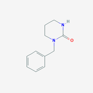 molecular formula C11H14N2O B1282370 1-Benzyltetrahydropyrimidin-2(1H)-one CAS No. 34790-80-2