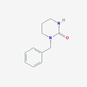 molecular formula C11H14N2O B1282370 2(1H)-Pyrimidinone, tetrahydro-1-(phenylmethyl)- CAS No. 34790-80-2