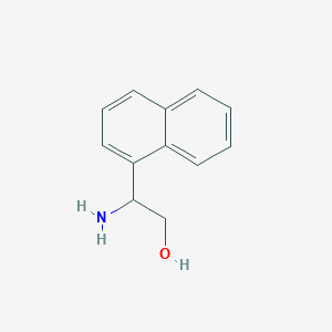 molecular formula C12H13NO B1282376 2-Amino-2-(naphthalen-1-yl)ethanol CAS No. 86217-42-7