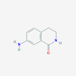 molecular formula C9H10N2O B1282378 7-Amino-3,4-dihydroisoquinolin-1(2H)-one CAS No. 66491-03-0