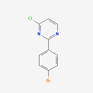 molecular formula C10H6BrClN2 B1282383 2-(4-Bromophenyl)-4-chloropyrimidine CAS No. 88627-14-9