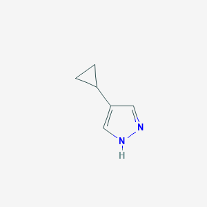 molecular formula C6H8N2 B1282392 4-cyclopropyl-1H-pyrazole CAS No. 90253-21-7