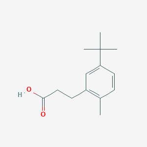 molecular formula C14H20O2 B12823932 3-(5-(tert-Butyl)-2-methylphenyl)propanoic acid 
