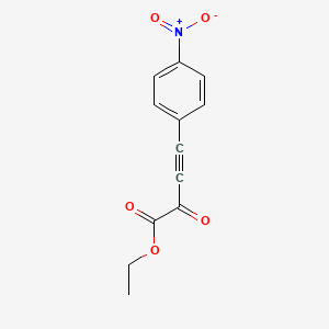 molecular formula C12H9NO5 B12824019 Ethyl 4-(4-nitrophenyl)-2-oxobut-3-ynoate 
