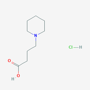 molecular formula C9H18ClNO2 B1282406 4-(Piperidin-1-yl)butanoic acid hydrochloride CAS No. 5463-76-3