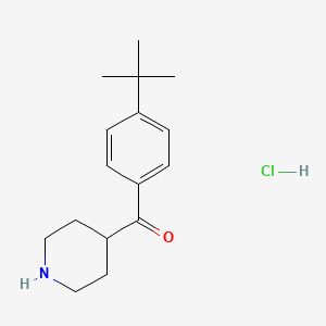 (4-(tert-Butyl)phenyl)(piperidin-4-yl)methanone hydrochloride