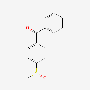 molecular formula C14H12O2S B1282427 4-Benzoylphenyl methyl sulfoxide CAS No. 73241-57-3