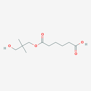 molecular formula C11H20O5 B128243 Hexanedioic acid, ester with 2,2-dimethyl-1,3-propanediol CAS No. 856322-18-4