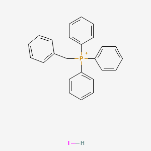 molecular formula C25H23IP+ B12824373 Benzyl(triphenyl)phosphanium;hydroiodide 