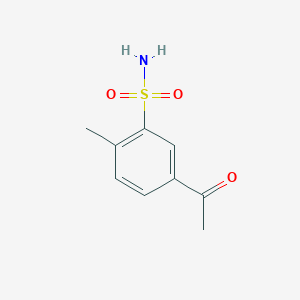 molecular formula C9H11NO3S B1282439 5-Acetyl-2-methylbenzenesulfonamide CAS No. 70958-70-2