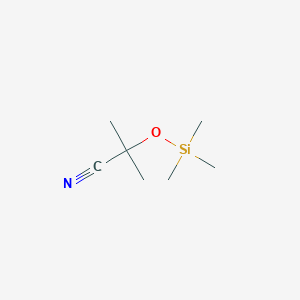 molecular formula C7H15NOSi B1282447 2-Methyl-2-[(trimethylsilyl)oxy]propanenitrile CAS No. 18296-11-2
