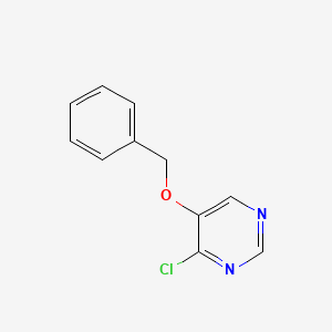 molecular formula C11H9ClN2O B1282466 5-(苄氧基)-4-氯嘧啶 CAS No. 91063-23-9