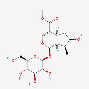 molecular formula C17H26O10 B12824778 methyl (1R,4aR,6R,7S,7aR)-6-hydroxy-7-methyl-1-[(2S,3R,4S,5S,6R)-3,4,5-trihydroxy-6-(hydroxymethyl)oxan-2-yl]oxy-1,4a,5,6,7,7a-hexahydrocyclopenta[c]pyran-4-carboxylate 