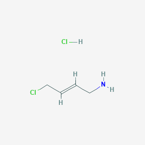 molecular formula C4H9Cl2N B1282480 4-Chlorobut-2-en-1-amine hydrochloride 