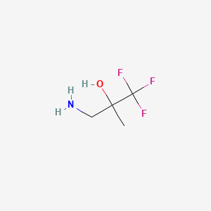 molecular formula C4H8F3NO B1282482 3-氨基-1,1,1-三氟-2-甲基丙烷-2-醇 CAS No. 354-68-7