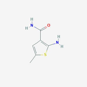 molecular formula C6H8N2OS B1282491 2-氨基-5-甲基噻吩-3-甲酰胺 CAS No. 51486-03-4