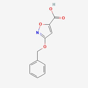 molecular formula C11H9NO4 B1282495 3-(Benzyloxy)isoxazole-5-carboxylic acid CAS No. 2552-54-7