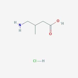molecular formula C5H12ClNO2 B1282497 4-氨基-3-甲基丁酸盐酸盐 CAS No. 62306-84-7