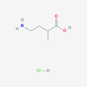 molecular formula C5H12ClNO2 B1282498 4-Amino-2-methylbutanoic acid hydrochloride CAS No. 22050-03-9