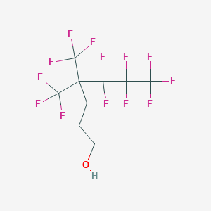 molecular formula C9H7F13O B1282505 4,4-Bis(trifluoromethyl)-5,5,6,6,7,7,7-heptafluoroheptan-1-ol CAS No. 110254-90-5