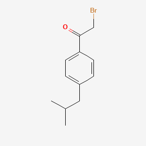 molecular formula C12H15BrO B1282510 2-Bromo-1-[4-(2-methylpropyl)phenyl]ethan-1-one CAS No. 30095-48-8