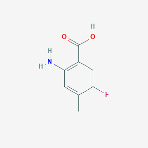 molecular formula C8H8FNO2 B1282511 2-Amino-5-fluoro-4-methylbenzoic acid CAS No. 103877-79-8