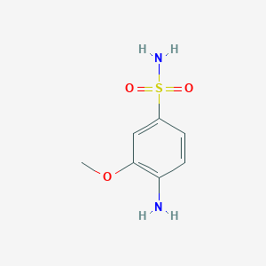 molecular formula C7H10N2O3S B1282519 4-氨基-3-甲氧基苯磺酰胺 CAS No. 37559-30-1