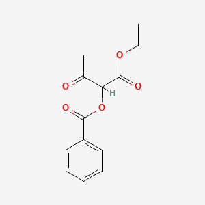 molecular formula C13H14O5 B1282524 2-(苯甲酰氧基)-3-氧代丁酸乙酯 CAS No. 4620-46-6
