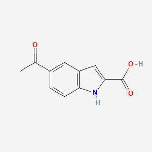 molecular formula C11H9NO3 B1282527 5-乙酰基-1H-吲哚-2-羧酸 CAS No. 31380-57-1