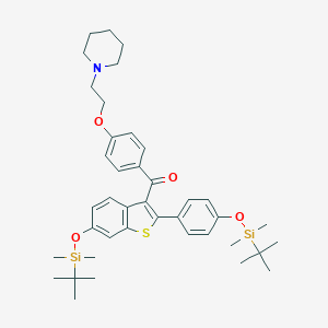 molecular formula C40H55NO4SSi2 B128254 4,6-di(tert-Butyldimethylsily) Raloxifene CAS No. 182249-24-7
