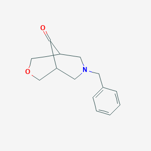 molecular formula C14H17NO2 B1282547 7-苄基-3-氧杂-7-氮杂双环[3.3.1]壬-9-酮 CAS No. 77716-01-9