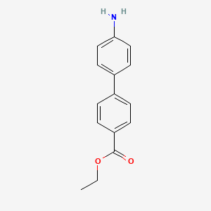 molecular formula C15H15NO2 B1282550 4'-Amino-biphenyl-4-carboxylic acid ethyl ester CAS No. 105193-17-7
