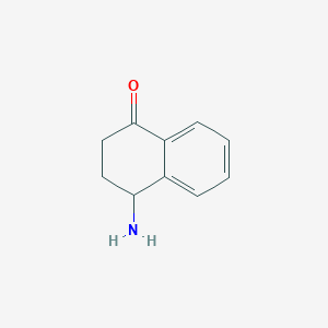 molecular formula C10H11NO B1282556 4-Amino-3,4-dihydronaphthalen-1(2H)-one CAS No. 61895-10-1