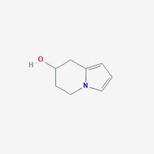 molecular formula C8H11NO B1282560 5,6,7,8-Tetrahydroindolizin-7-ol CAS No. 106681-28-1