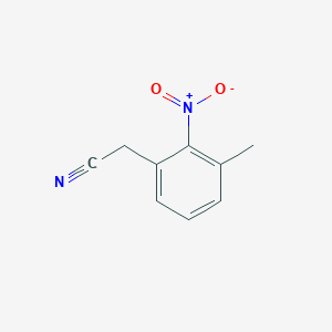 molecular formula C9H8N2O2 B1282566 2-(3-Methyl-2-nitrophenyl)acetonitrile CAS No. 91192-25-5