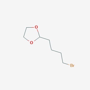 molecular formula C7H13BrO2 B1282568 2-(4-Bromobutyl)-1,3-dioxolane CAS No. 87227-41-6