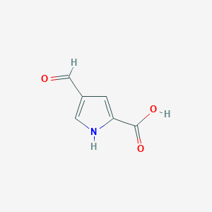 molecular formula C6H5NO3 B1282570 4-Formyl-1H-pyrrole-2-carboxylic acid CAS No. 7126-53-6