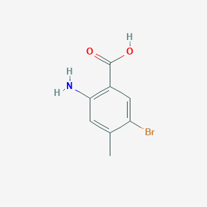 molecular formula C8H8BrNO2 B1282578 2-氨基-5-溴-4-甲基苯甲酸 CAS No. 106976-24-3