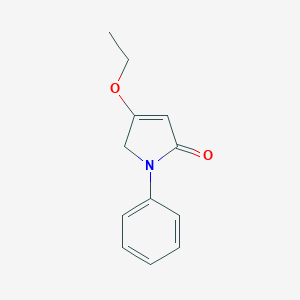 molecular formula C12H13NO2 B128258 3-ethoxy-1-phenyl-2H-pyrrol-5-one CAS No. 141694-11-3