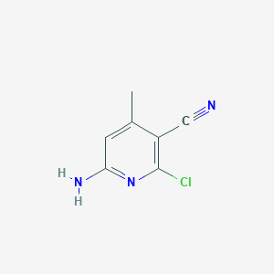 molecular formula C7H6ClN3 B1282582 6-Amino-2-chloro-4-methylnicotinonitrile CAS No. 51561-20-7