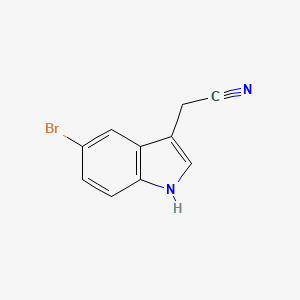 molecular formula C10H7BrN2 B1282592 2-(5-bromo-1H-indol-3-yl)acetonitrile CAS No. 774-14-1