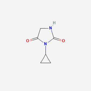molecular formula C6H8N2O2 B1282602 3-环丙基咪唑烷-2,4-二酮 CAS No. 69627-56-1
