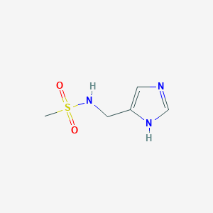 molecular formula C5H9N3O2S B12826149 N-((1H-Imidazol-4-yl)methyl)methanesulfonamide 